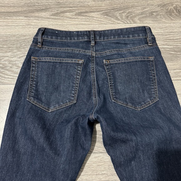 Loft Women Curvy Skinny Slim Pockets Blue Denim Jeans Pants Size 26 2 Cotton - Picture 5 of 12